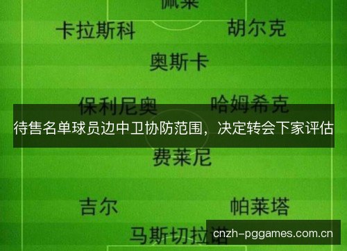 待售名单球员边中卫协防范围，决定转会下家评估